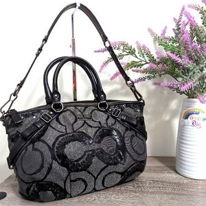 Coach Madison sequin op art Sophia